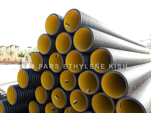 Spiral HDPE pipeДвустенные гофрированные трубы из полиэтилена